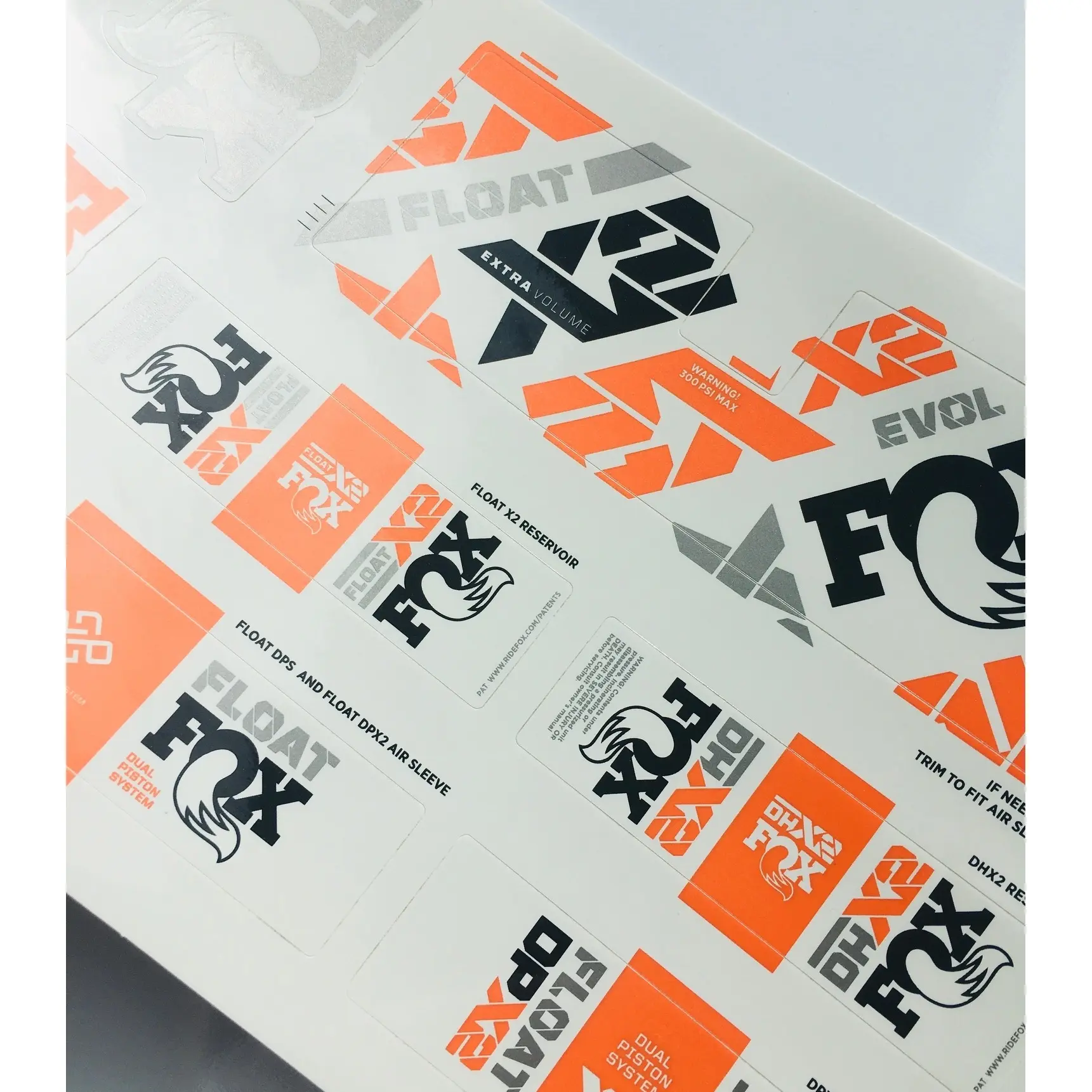 Shock klistermärken ark Fox FOX Decal 2021 AM, 40, Factory