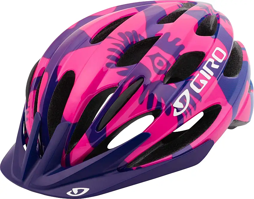 Cykelhjälm Giro Raze rosa/blå blommor