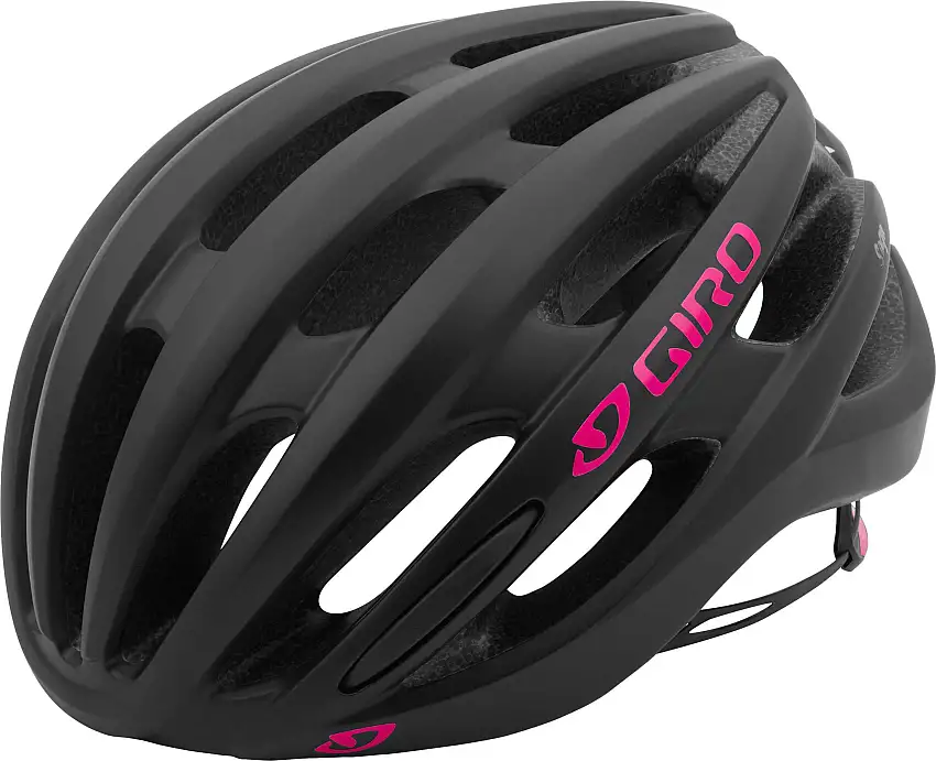 Cykelhjälm Giro Saga MIPS matt svart/rosa