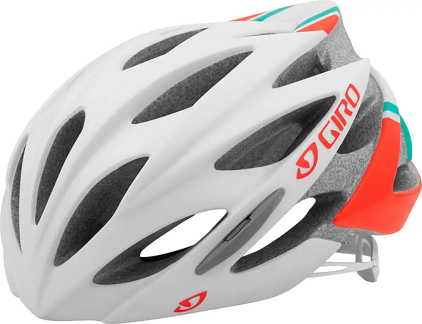 Cykelhjälm Giro Sonnet MIPS vit/turkos/vermillion