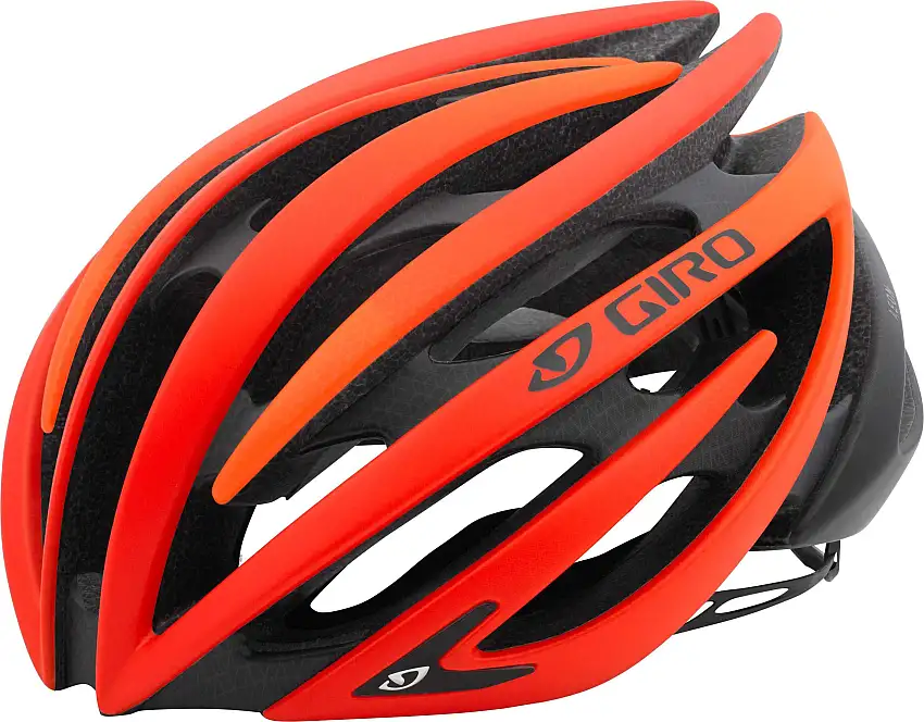 Cykelhjälm Giro Aeon vermillion/flame fade