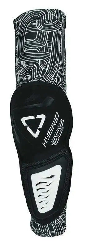 Armbågsskydd Leatt Elbow Guard 3DF Hybrid svart/vit