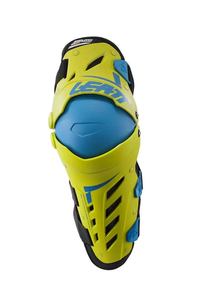 Knäskydd Leatt Knee & Shin Guard Dual Axis gul/blå
