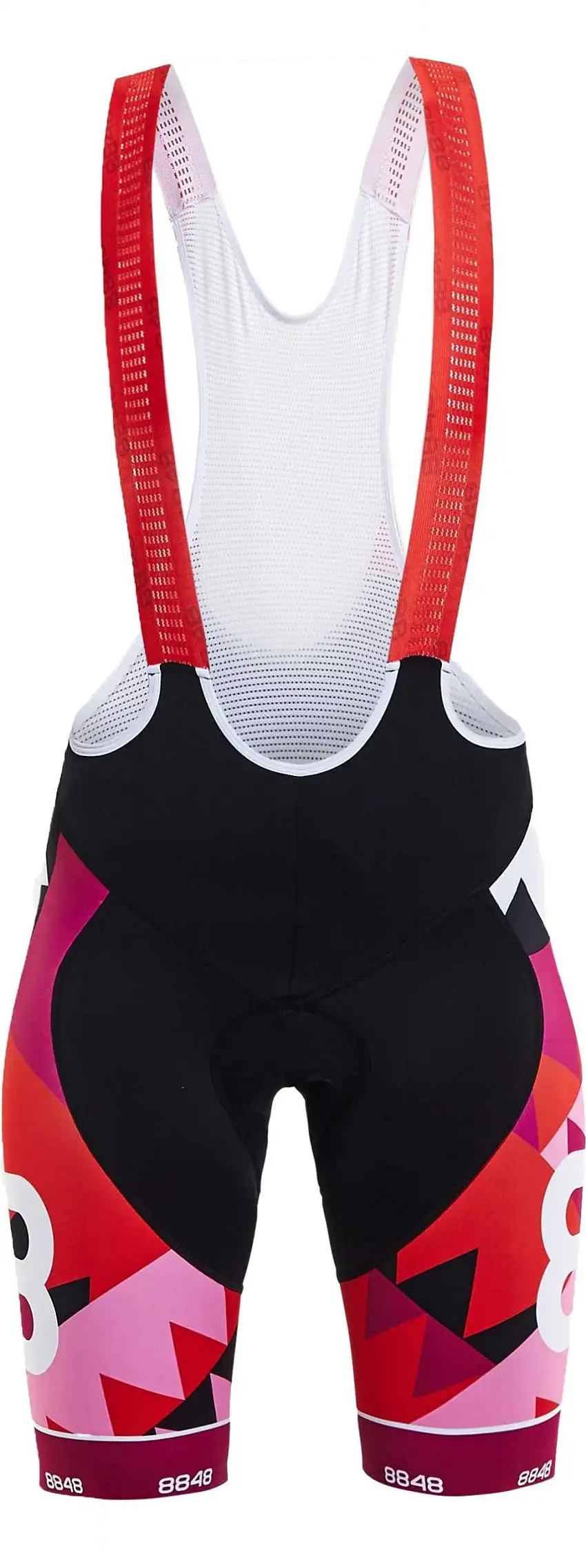 Bib Shorts 8848 Altitude Hazel dam röd/svart