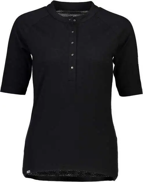 Tröja Mons Royal Wool Phoenix Button Down dam svart
