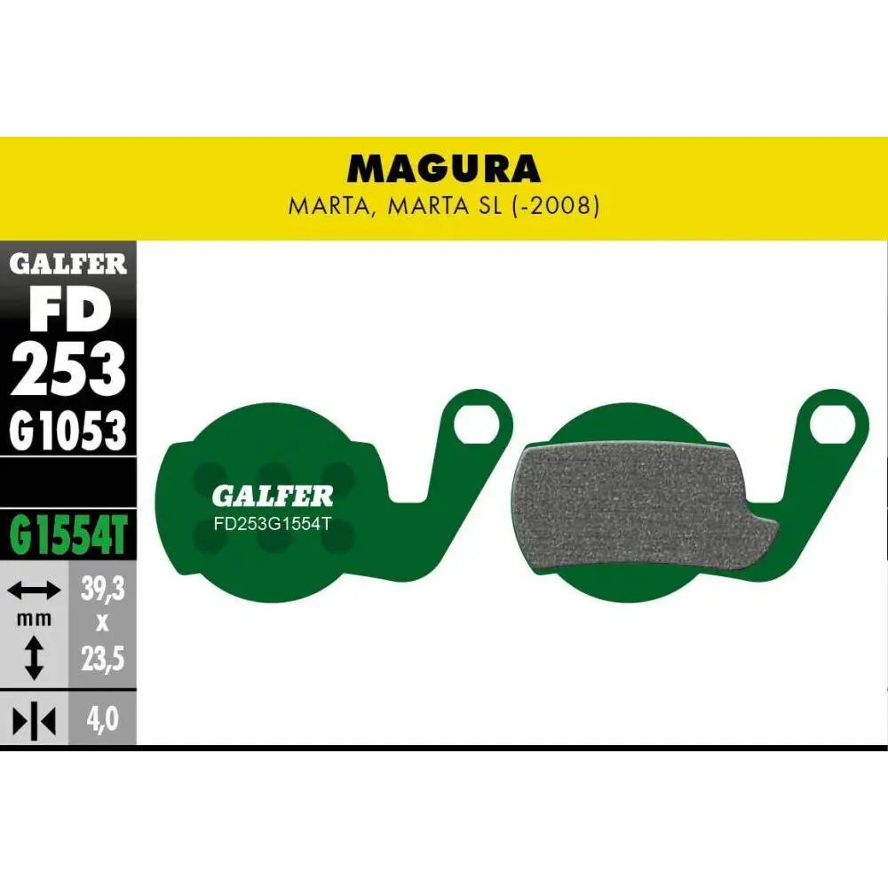 Bromsbelägg Galfer Bike Magura Marta SL (-2008)
