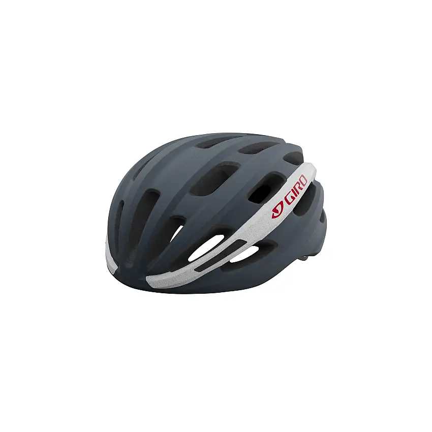 Cykelhjälm Giro Isode Mips grå/vit/röd