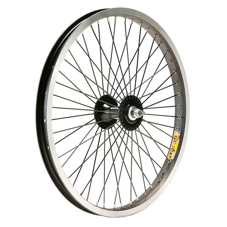 Framnav bmx-hjul med 28 ekrar axel 14 i aluminium Gurpil