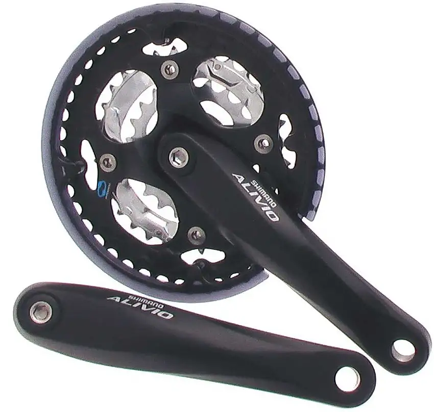 Vevparti Shimano Alivio 6-8 delat 170 mm Fyrkant svart 42/32/22T