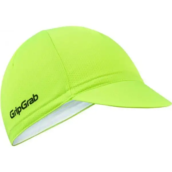 Cykelkeps Gripgrab Lightweight Summer Cycling Cap gul hi-vis/svart M/L