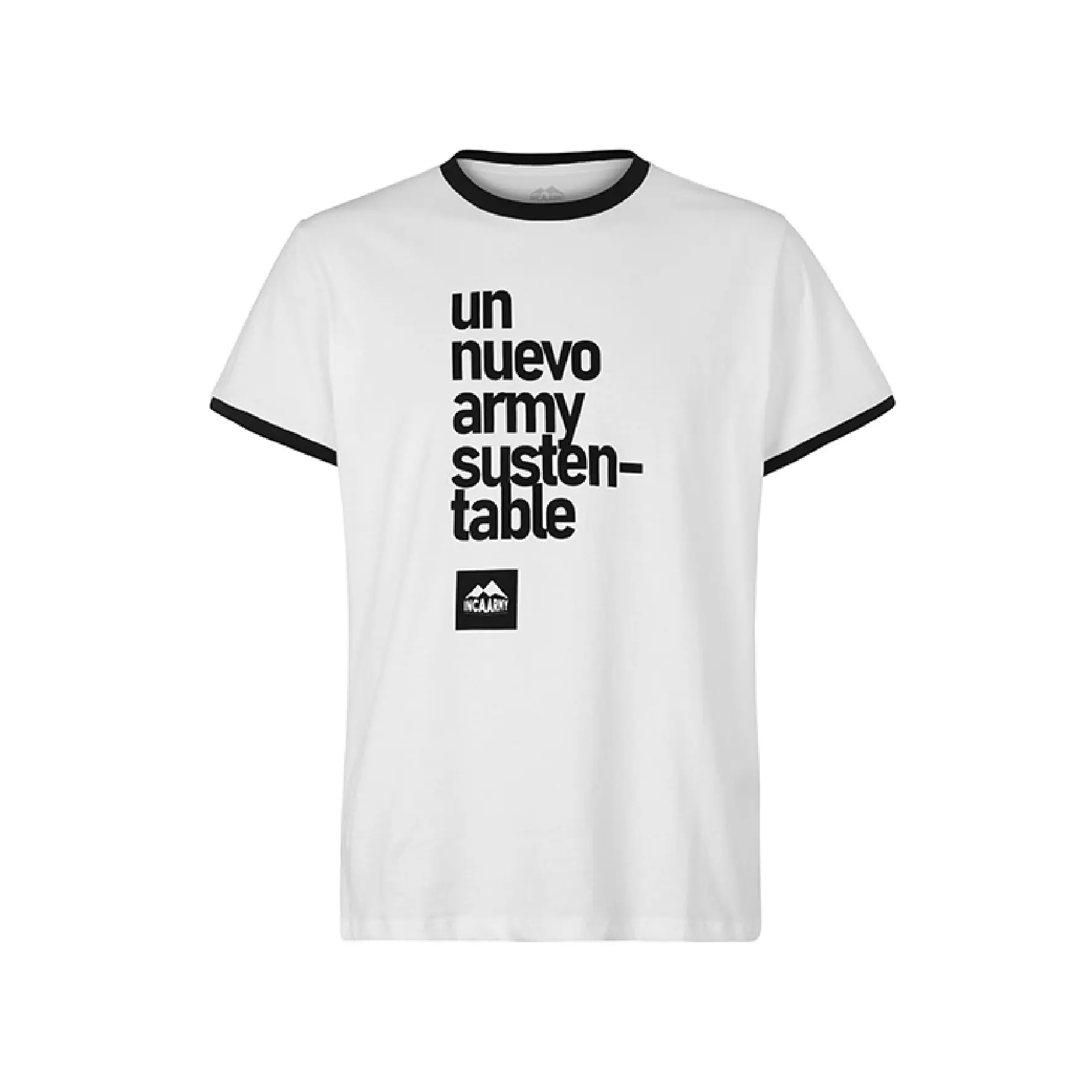 T-shirt i ekologisk bomull Inca Army Army 180