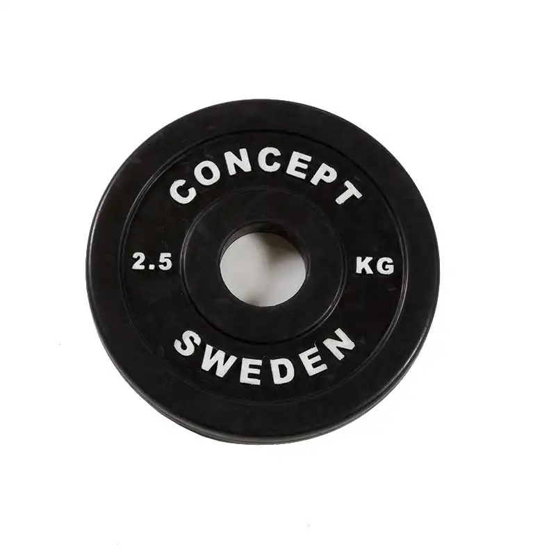 Viktskiva Concept Int. Gummivikt Svart 2,5 Kg