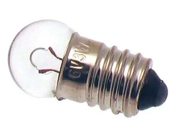 Glödlampa 6Volt/0.6Watt E10 Sockel