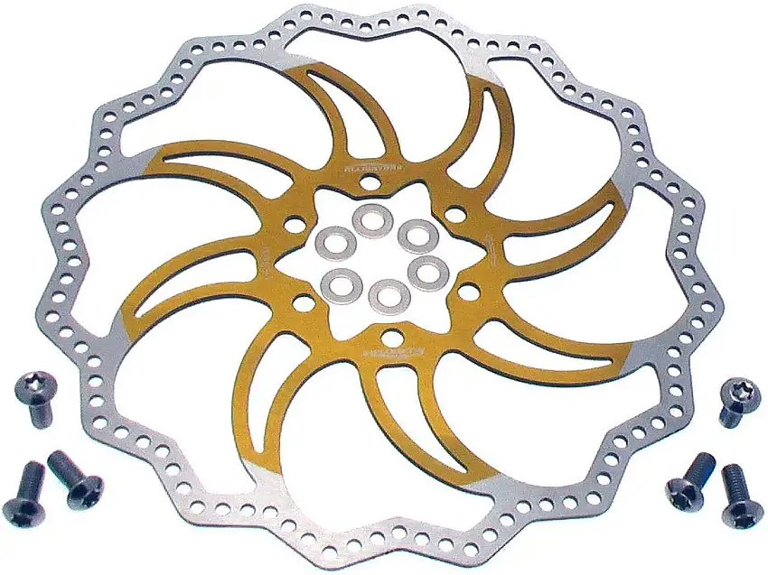 Bromsskiva cykel Alligator 6"/160 mm 6 bult guld