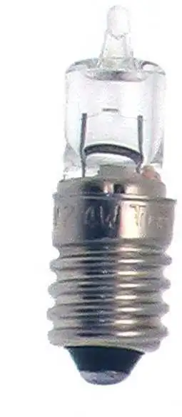 Glödlampa 6Volt/24Watt E10 Sockel Halogen