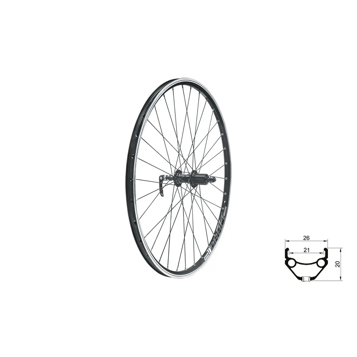 Bakhjul Kellys Draft V-Brake R 28/29"