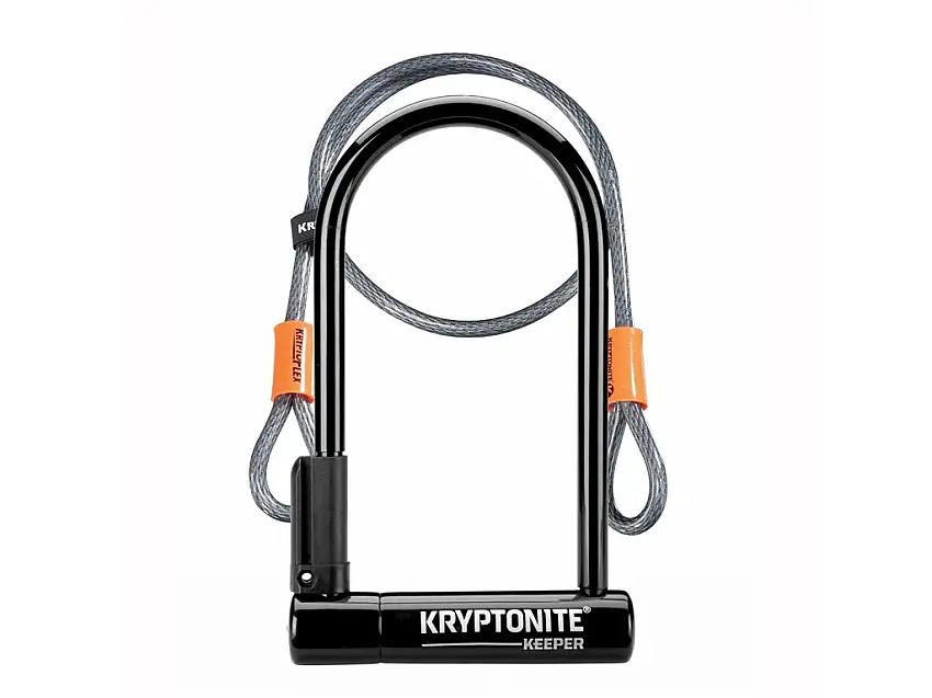 Bygellås Kryptonite Keeper 12 + Vajer 10.2 x 20.3 cm