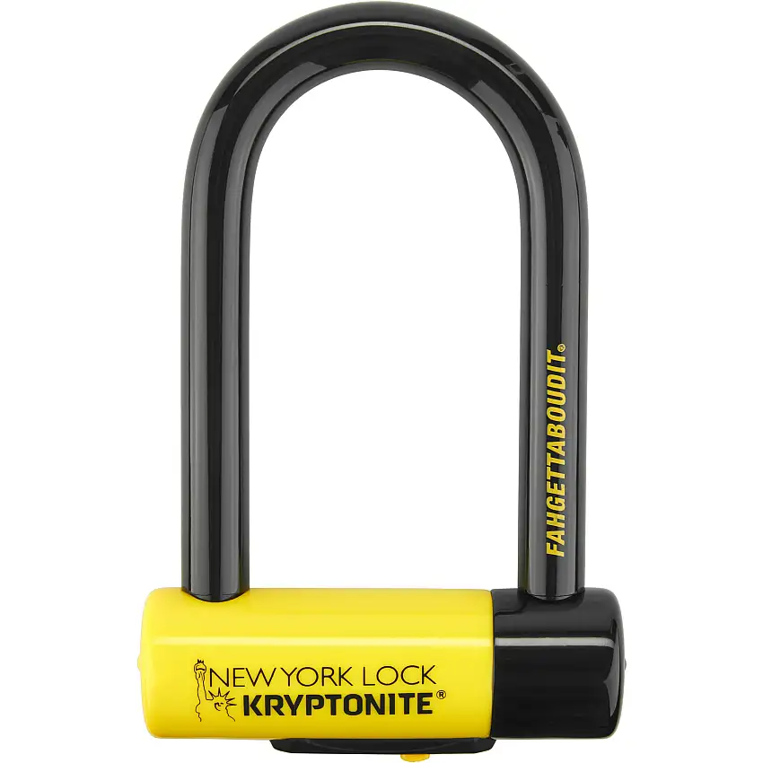 Bygellås Kryptonite New York Fahgettaboudit Mini SSF-Godkänt 8.3 x 15.3 cm