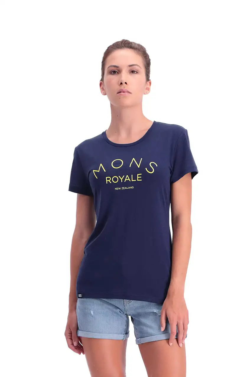 Tröja Mons Royal Wool Viva La Tee dam blå