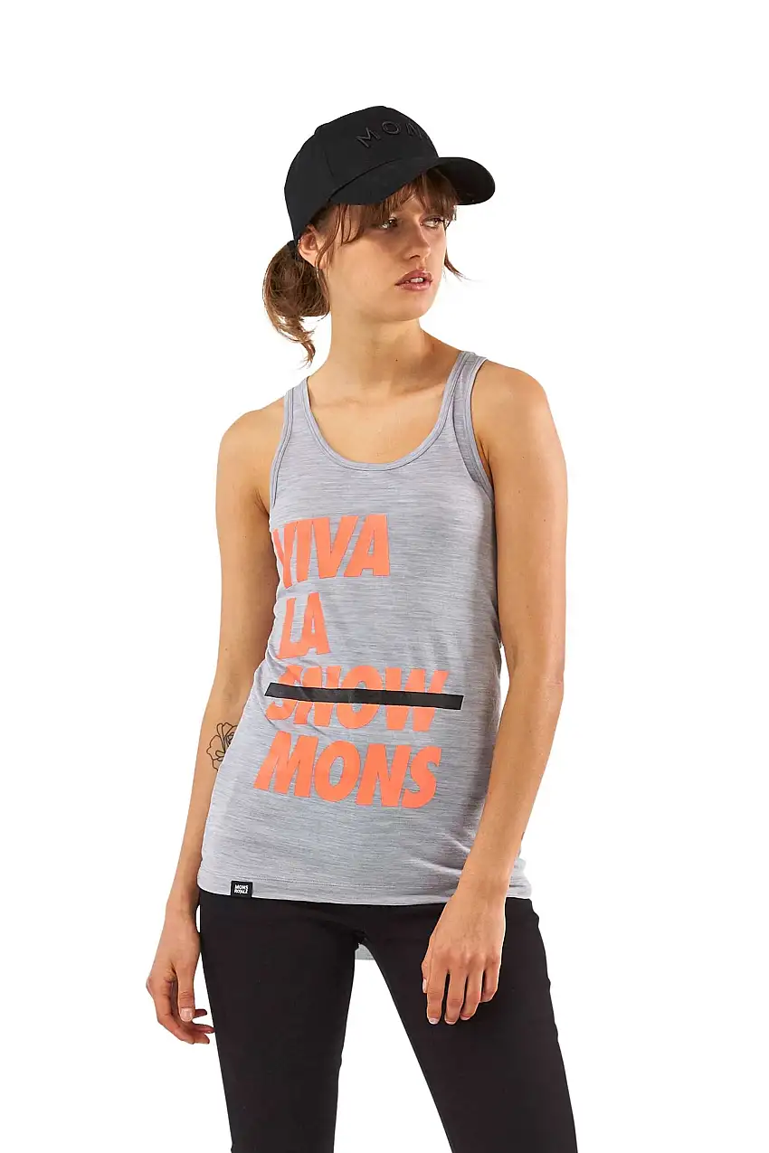 Linne Mons Royal Wool Viva La Tank dam ljusgrå