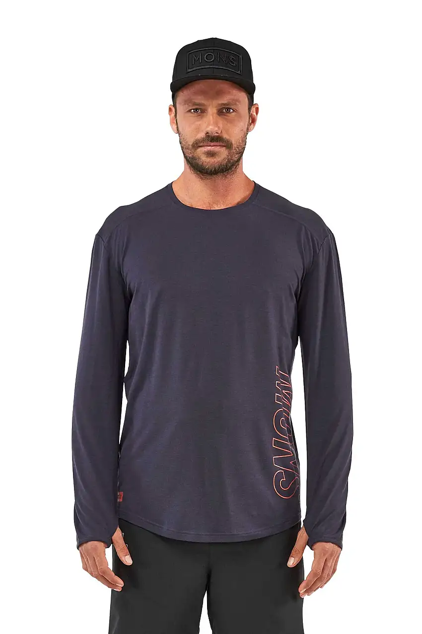 Tröja Mons Royal Wool MTN X LS grå