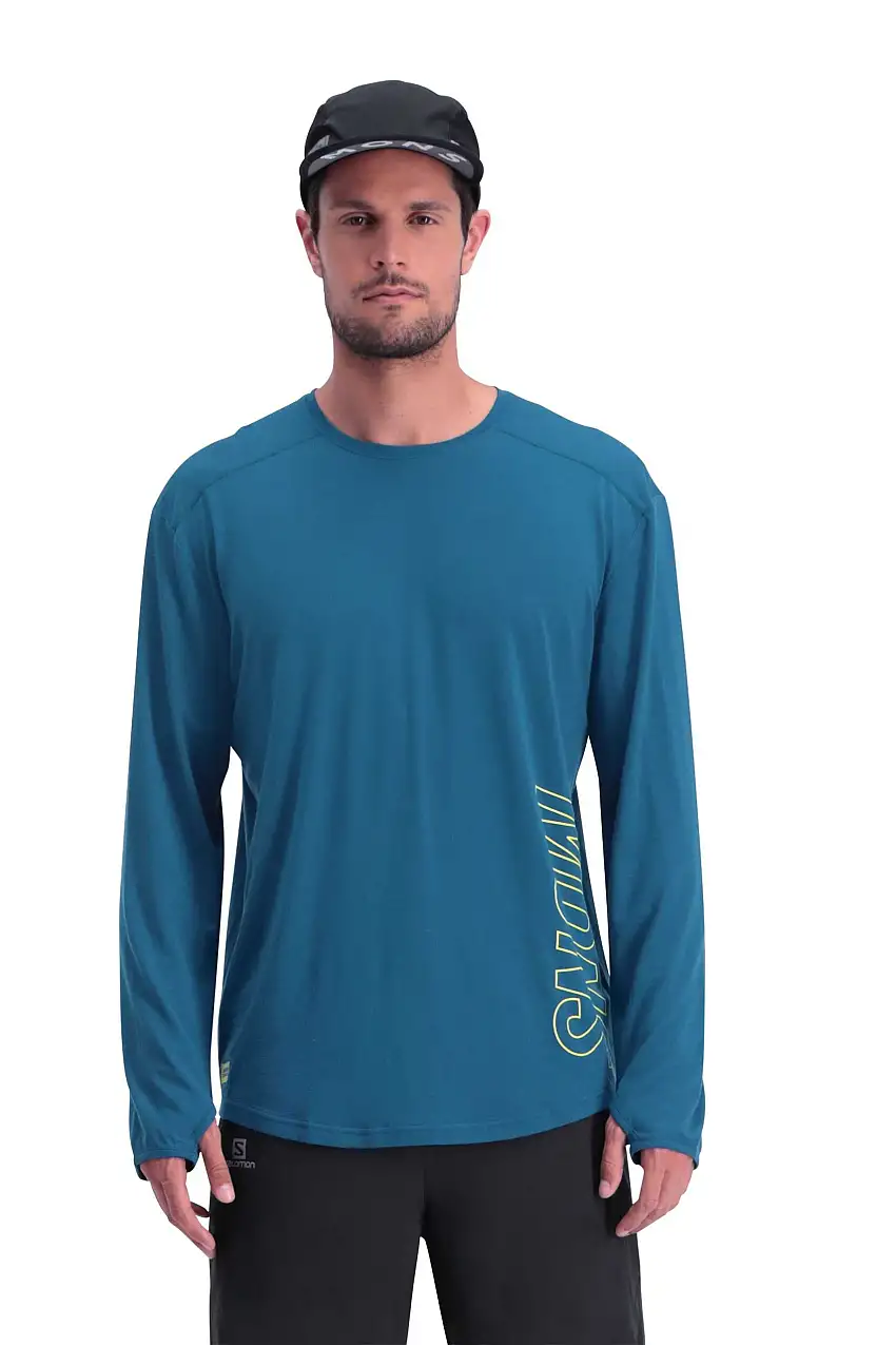 Tröja Mons Royal Wool MTN X LS blå