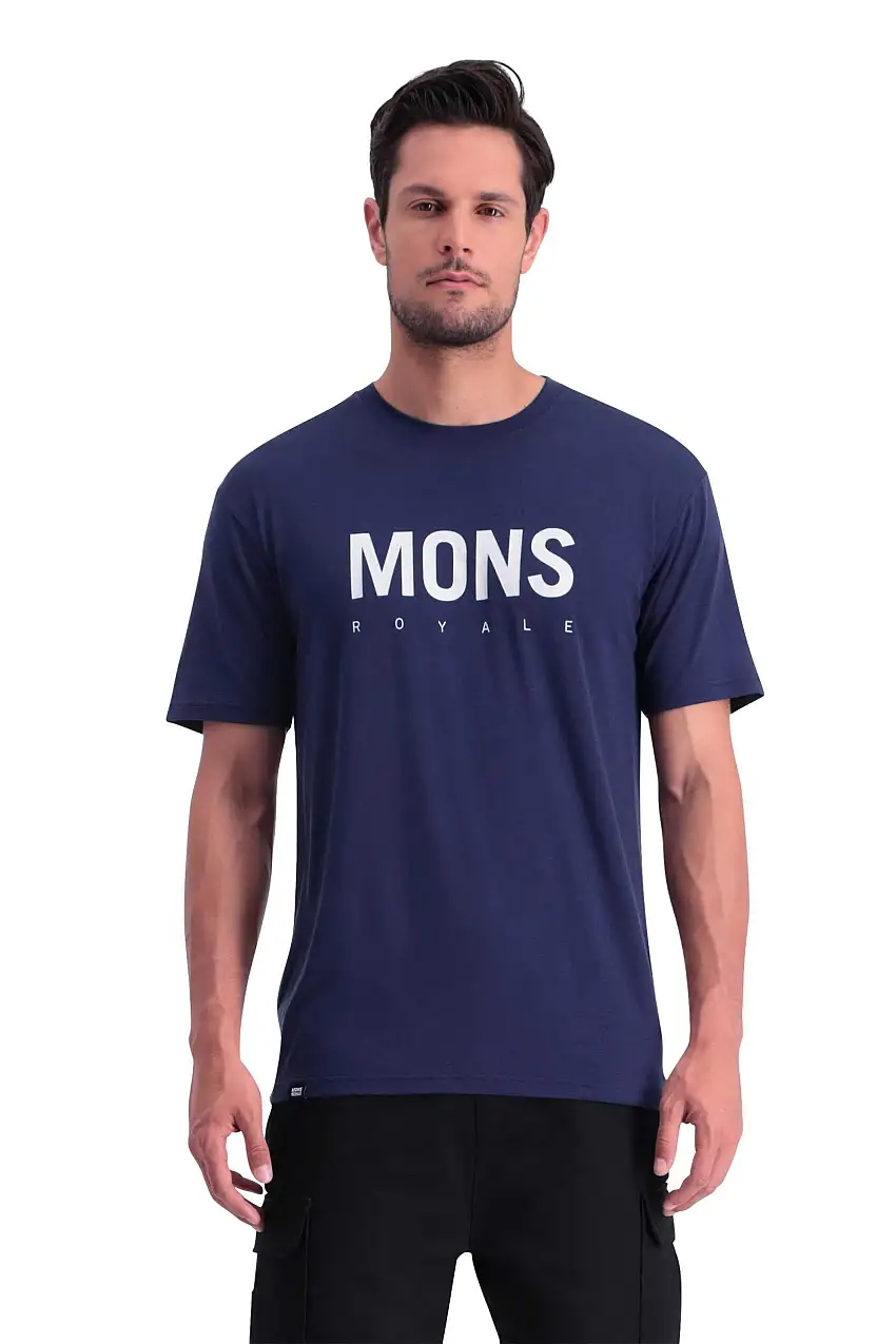Tröja Mons Royal Wool Icon T-Shirt blå