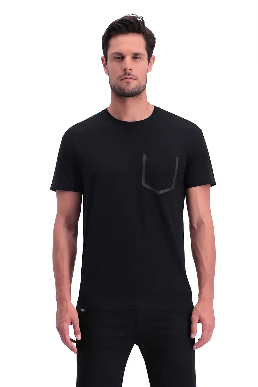 Tröja Mons Royal Wool Harvey Pocket T svart