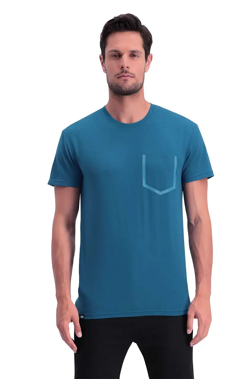 Tröja Mons Royal Wool Harvey Pocket T blå