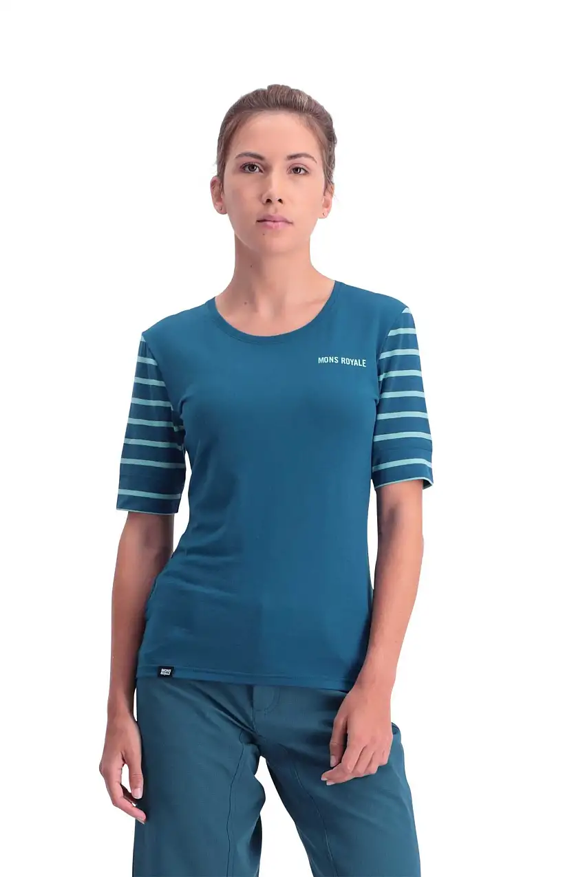 Tröja Mons Royal Wool Cadence Tee dam blå