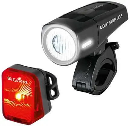 Belysningsset Sigma Lightster USB/Nugget laddningsbart