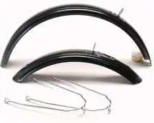 Skärmset Spectra 20" plåt inkl. stag svart