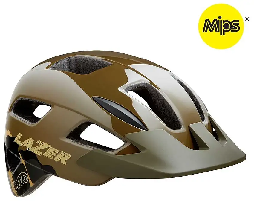 Cykelhjälm Lazer Gekko MIPS mörkgrön camo