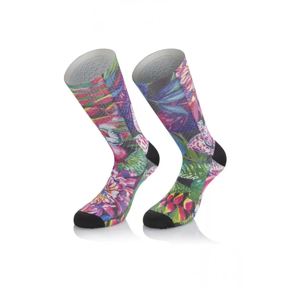 Strumpor för kvinnor Mb Wear Fun H17 Fleurs Tropicales