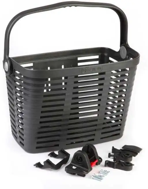 Cykelkorg fram Snabbfäste I Styre svart Max 5 kg