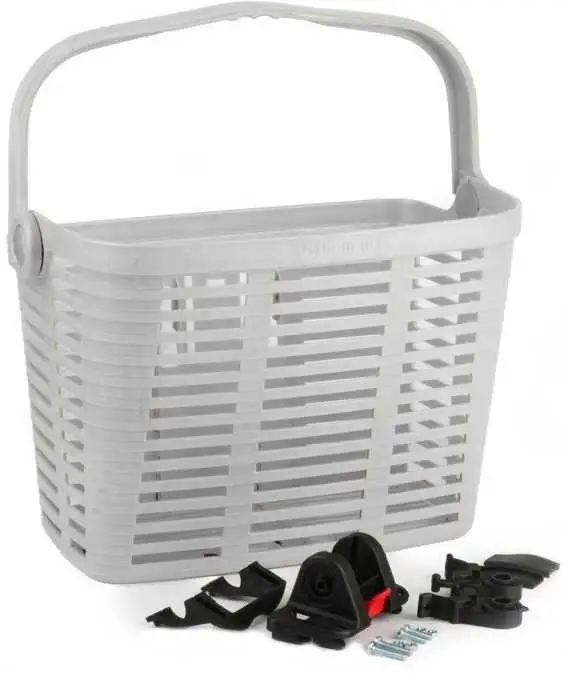 Cykelkorg fram Snabbfäste I Styre vit Max 5 kg