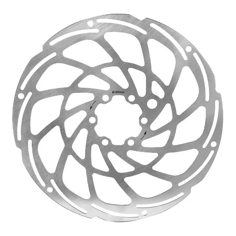 6-håls bromsskiva kompatibel med ytterligare 2mm förstärkning + 6 skruvar Newton Brakco Shimano VAE E-Bike