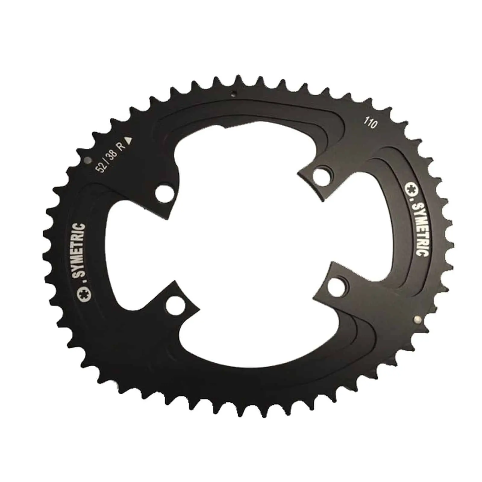 4-ekrad cykelskivbricka O.Symetric Dura Ace 44T Exterieur