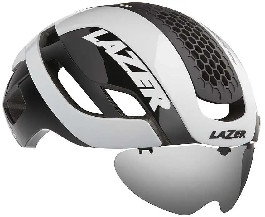 Cykelhjälm Lazer Bullet 2.0 +lens + led matt vit