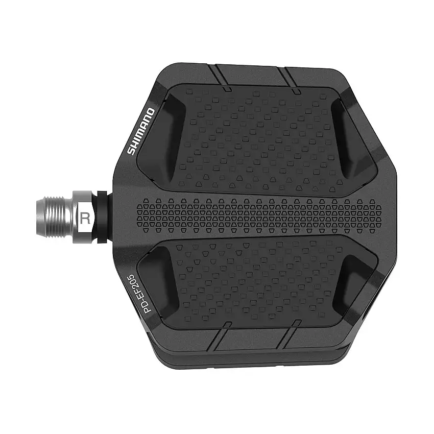 Cykelpedaler Shimano Flat PD-EF205 Svart