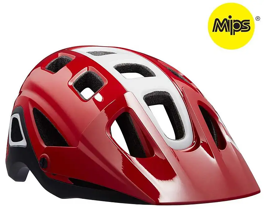 Cykelhjälm Lazer Impala MIPS röd/vit