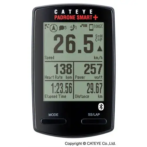 Cykeldator Cateye Padrone Smart+ Speed/Cadence/Heart kit