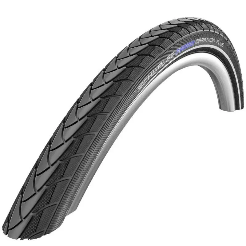 Vee-kompatibelt reflex-däck med sidoväggsförstärkning för mountainbike i stadsmiljö Schwalbe Marathon Plus Tr (28-622) 5Mm