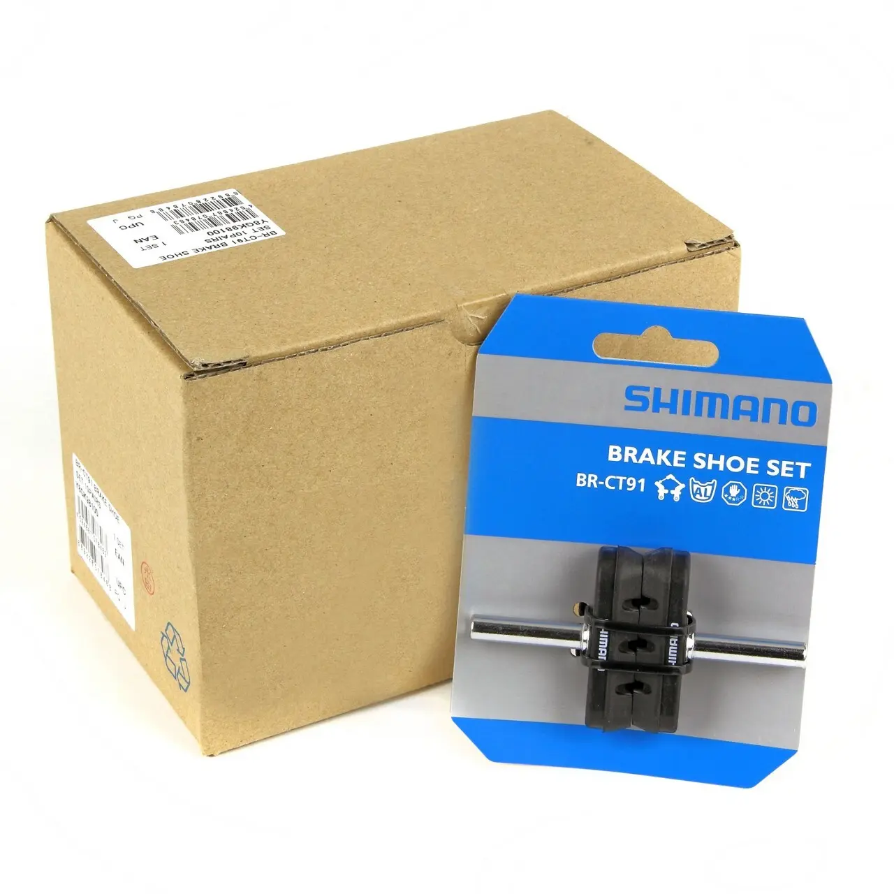 Uppsättning bromsbelägg Shimano BR-CT10 (x10)