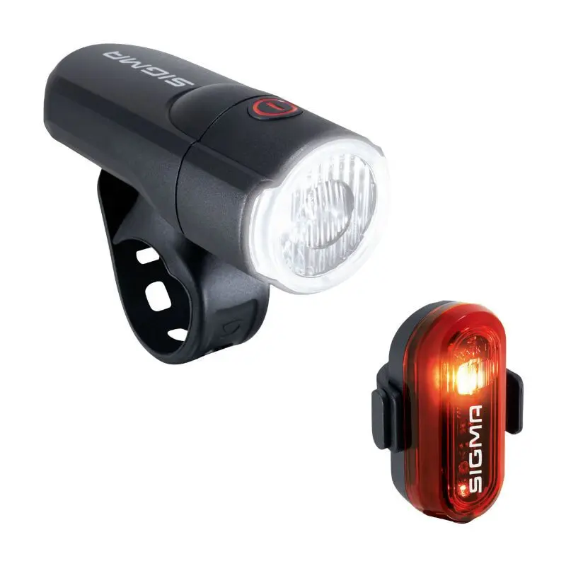 Batteridriven cykellampa Sigma aura 30 Lux-curve