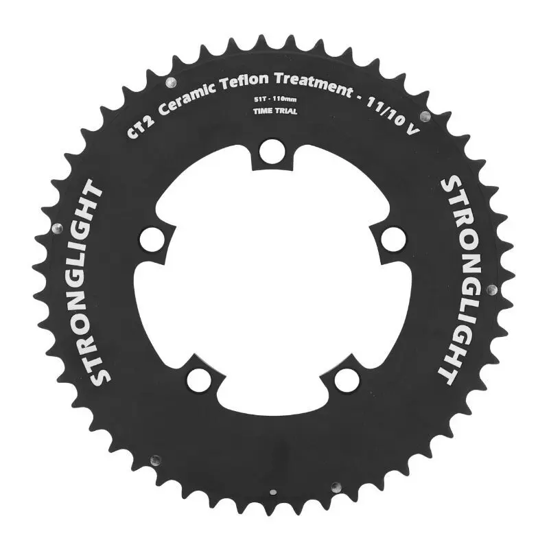Utvändigt 4-ekrat vägtråg Stronglight Shimano Dura-Ace 9000 Ultegra 6800-105 5800 Time Trial Clm Ct2 11V.