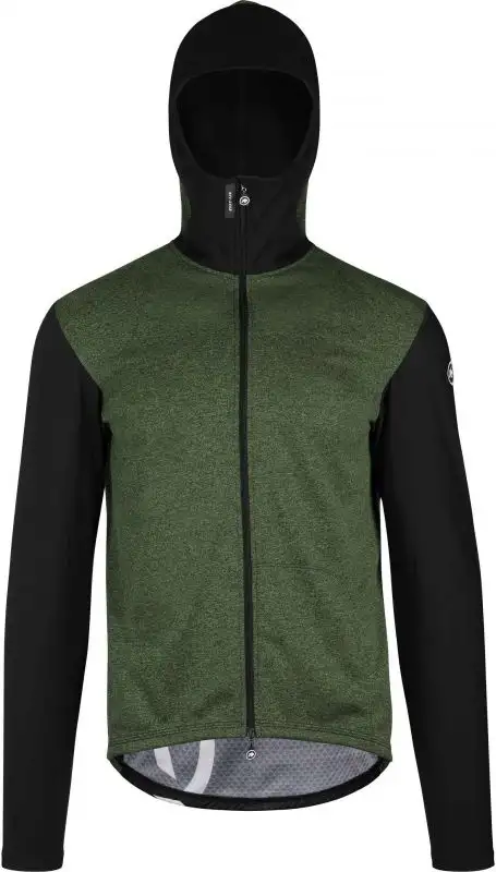 Jacka Assos Trail Spring Fall Hooded Jacket Grön