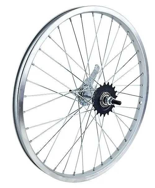 Bakhjul Trek 20" J20B/KT-305R 36H frihjulsbroms Silver/Silver