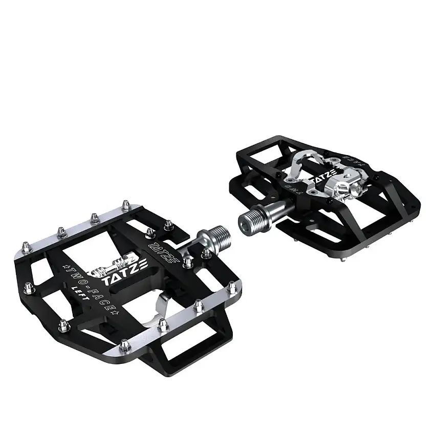 Cykelpedaler Tatze Two-Face platform/SPD svart