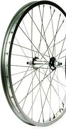 Framhjul BMX 406 mm 20" 10 mm axel 36 Ekrar silver